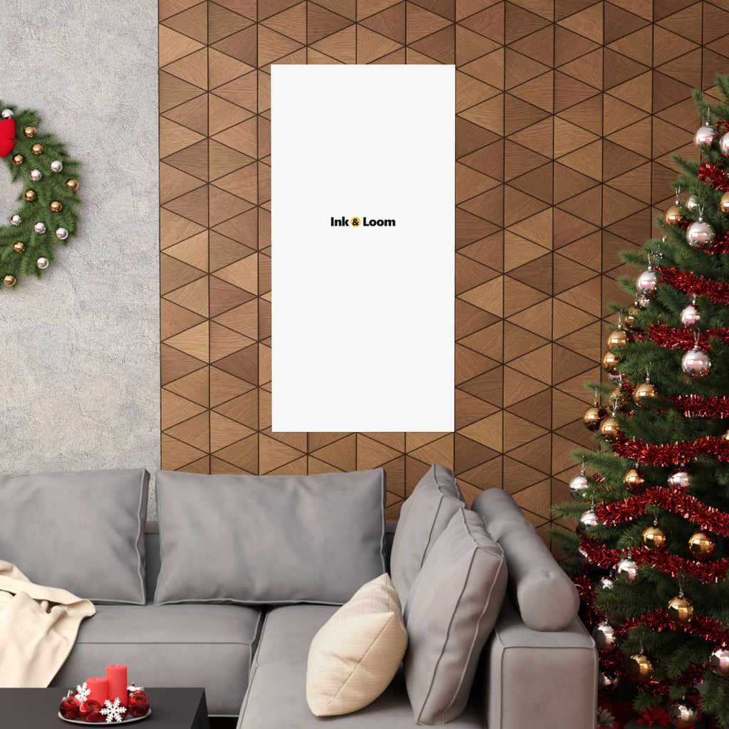 Gallery Matte Poster, personalized photo poster with a custom photo and name, alternate view