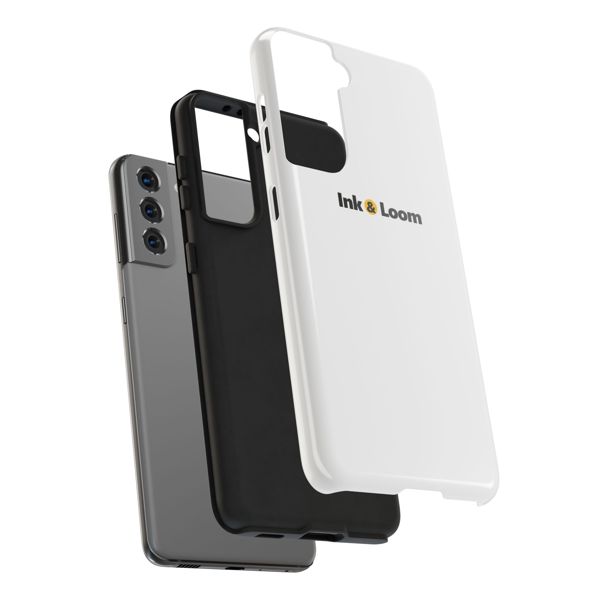 Tough Photo Phone Case, personalized tough phone case with a custom photo and name, front view