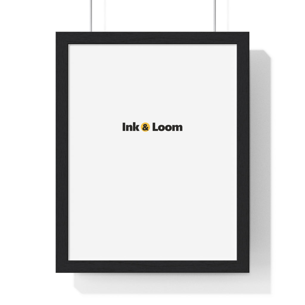 Gallery Framed Poster, personalized framed photo print with a custom photo and name, Black, front view