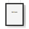 Gallery Framed Poster, personalized framed photo print with a custom photo and name, Black, front view