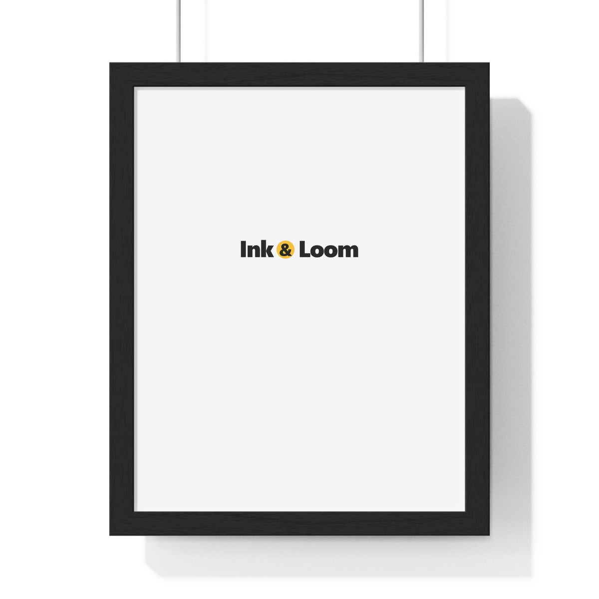 Gallery Framed Poster, personalized framed photo print with a custom photo and name, Black, front view