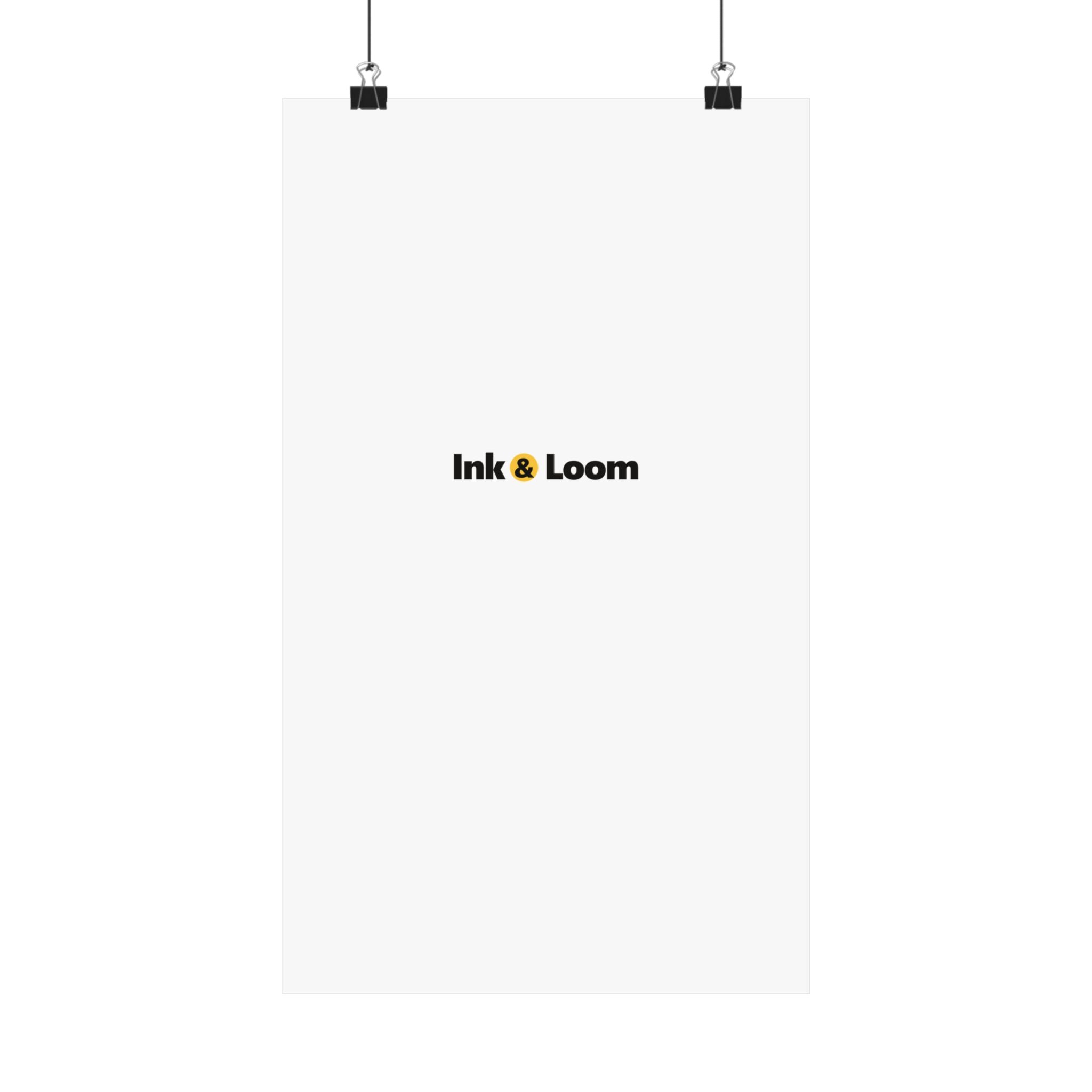 Gallery Matte Poster, personalized photo poster with a custom photo and name, alternate view
