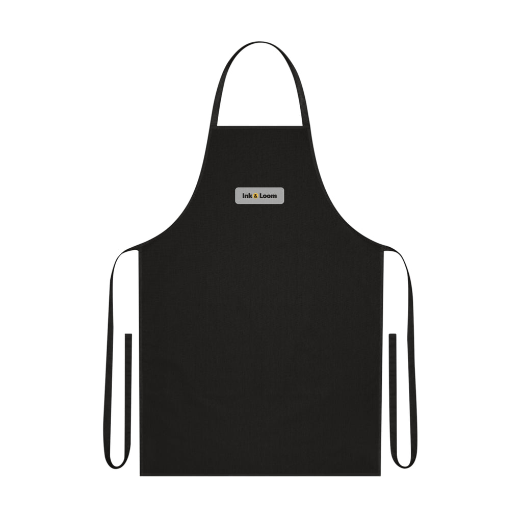 Kitchen Hero Apron, Dark Colors, personalized apron with a custom photo and name, Black, front view