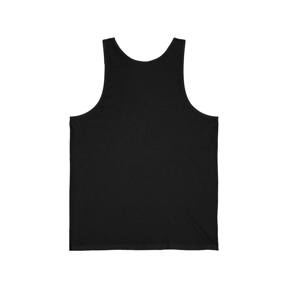 Weekend Jersey Tank, Dark Colors, personalized unisex tank top with a custom photo and name, Navy, front view