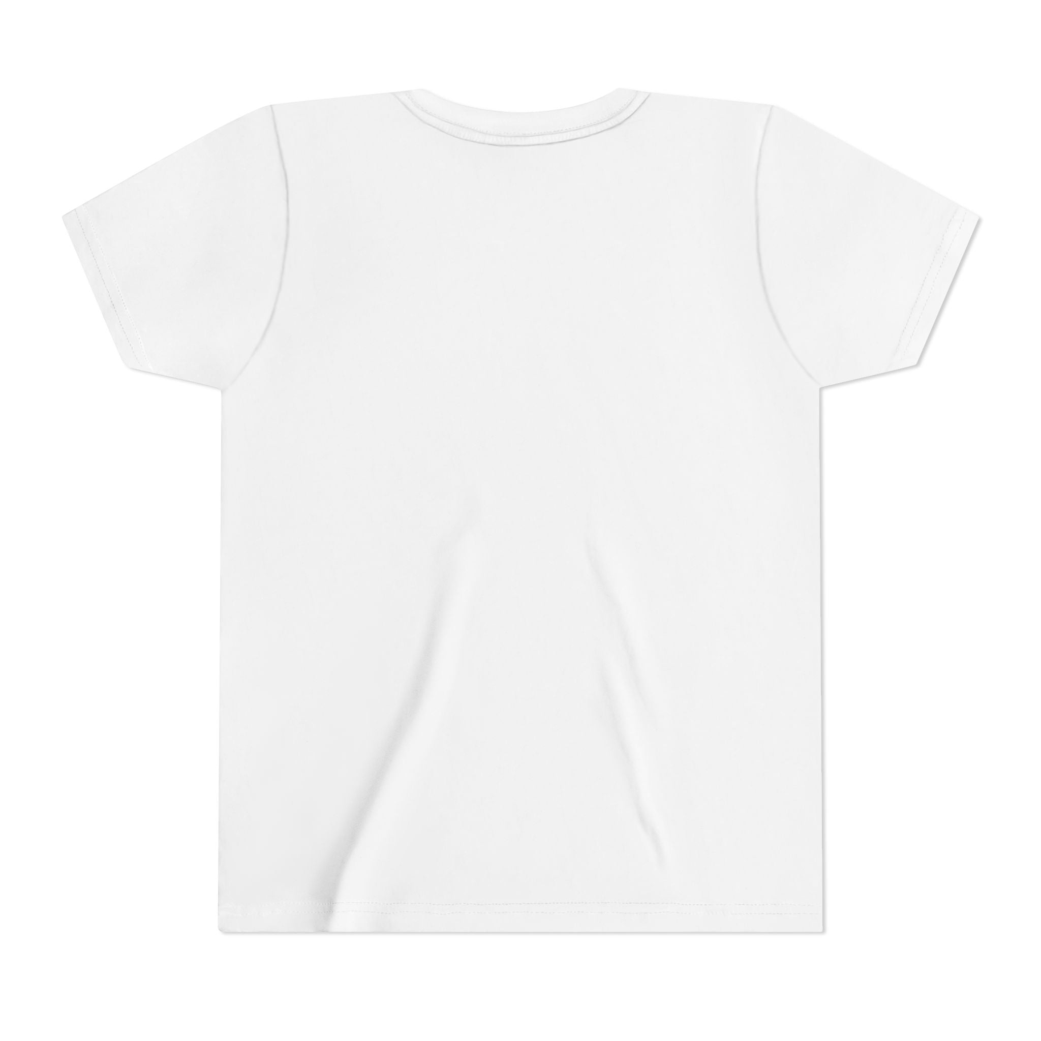 Little Legend Youth Tee, personalized kids t-shirt with a custom photo and name, White, worn, front view