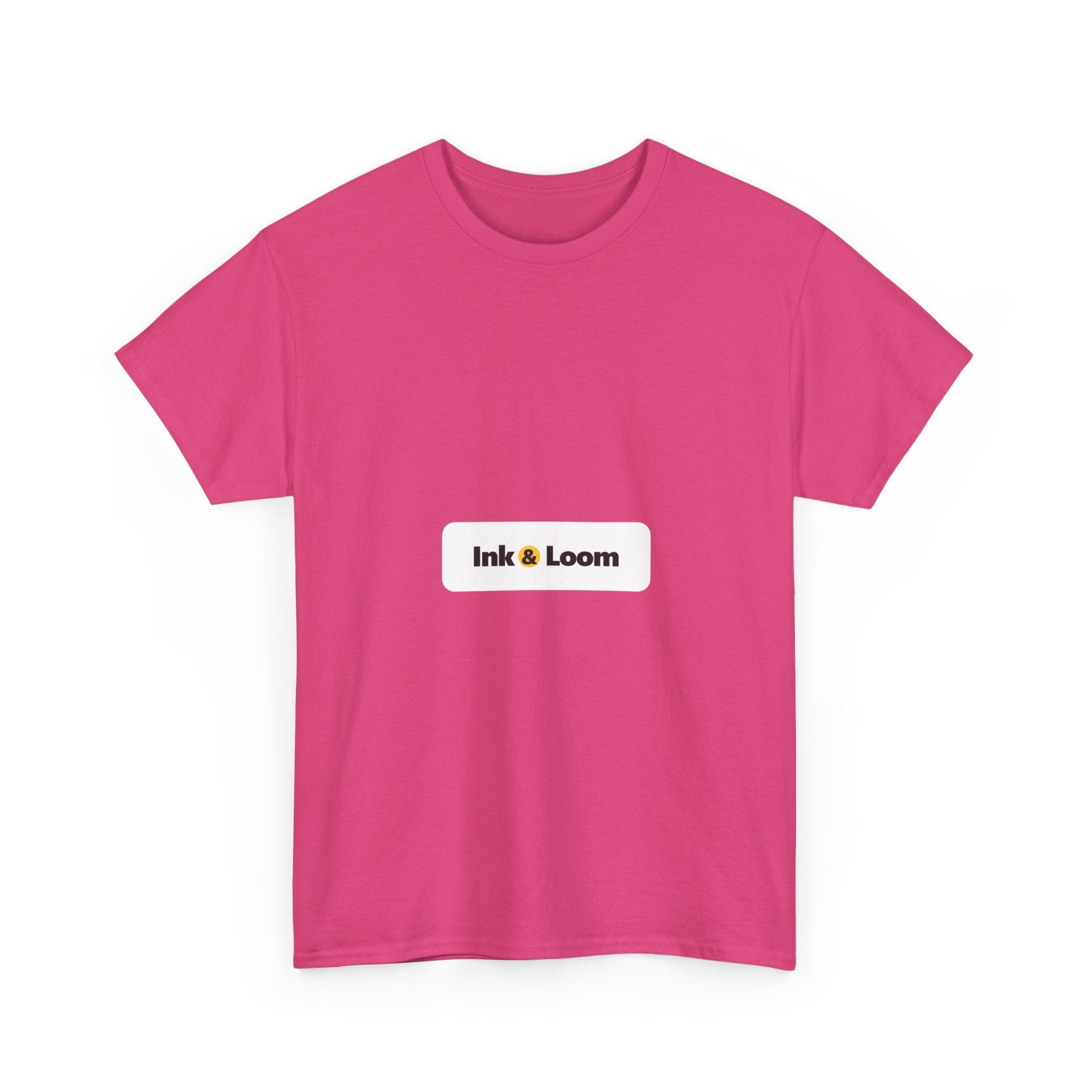 Heritage Heavy Cotton Tee, personalized heavy cotton t-shirt with a custom photo and name, Heliconia, worn, front view