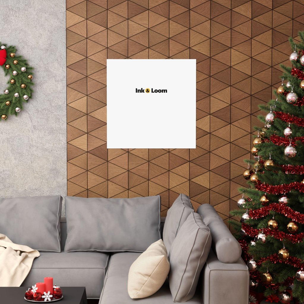Gallery Matte Poster, personalized photo poster with a custom photo and name, front view