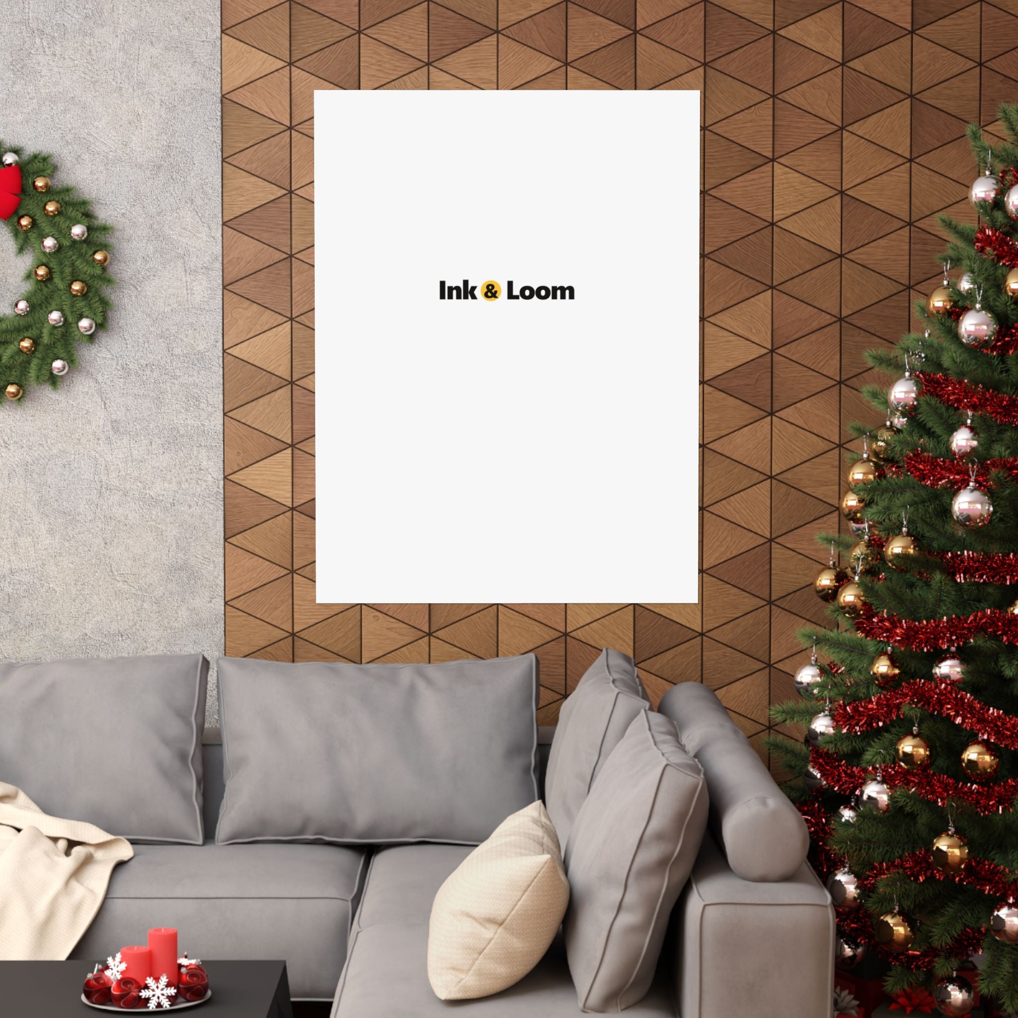 Gallery Matte Poster, personalized photo poster with a custom photo and name, alternate view