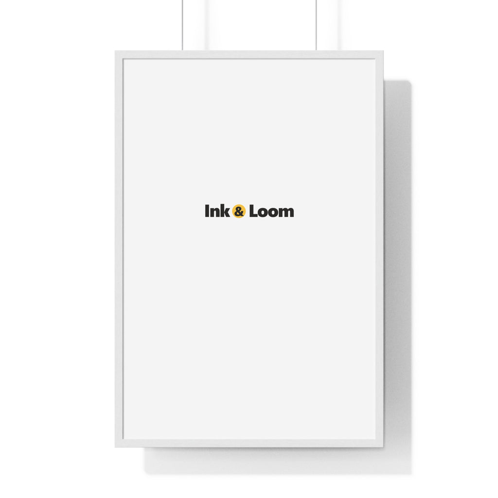 Gallery Framed Poster, personalized framed photo print with a custom photo and name, Black, shown in a room