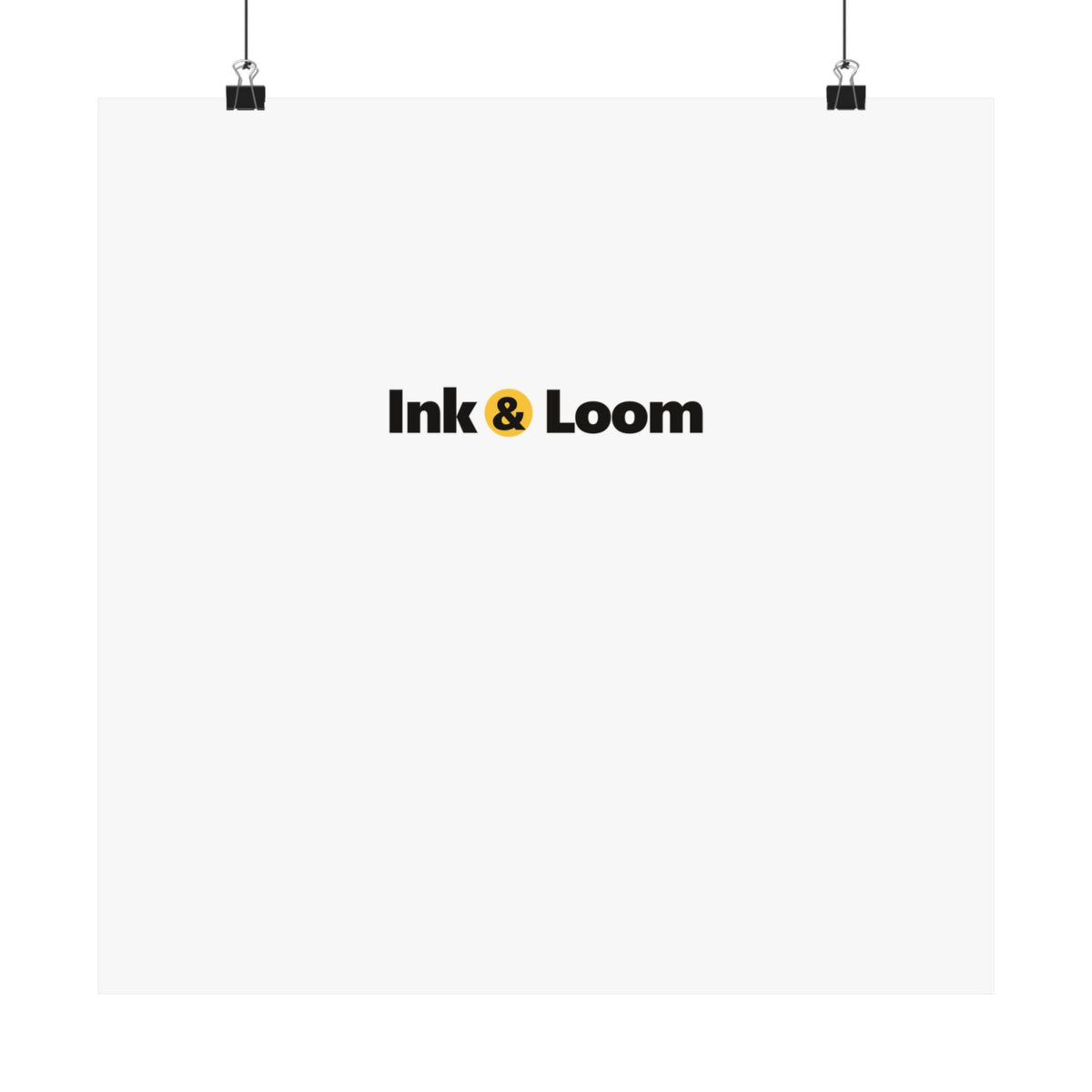 Gallery Matte Poster, personalized photo poster with a custom photo and name, alternate view
