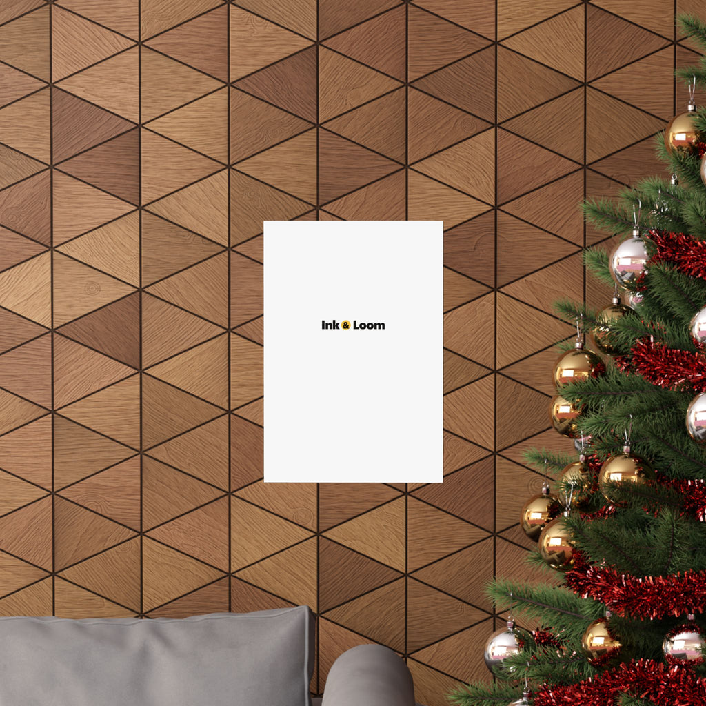 Gallery Matte Poster, personalized photo poster with a custom photo and name, front view