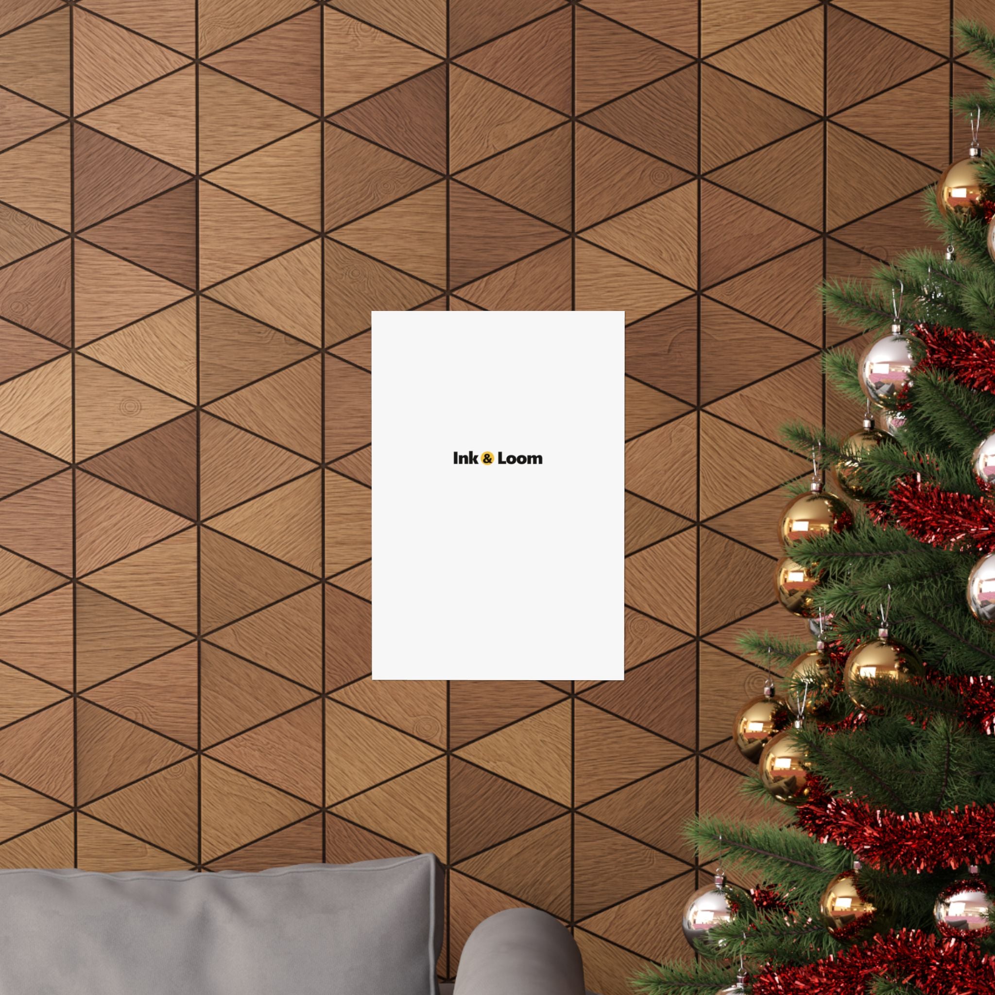 Gallery Matte Poster, personalized photo poster with a custom photo and name, front view