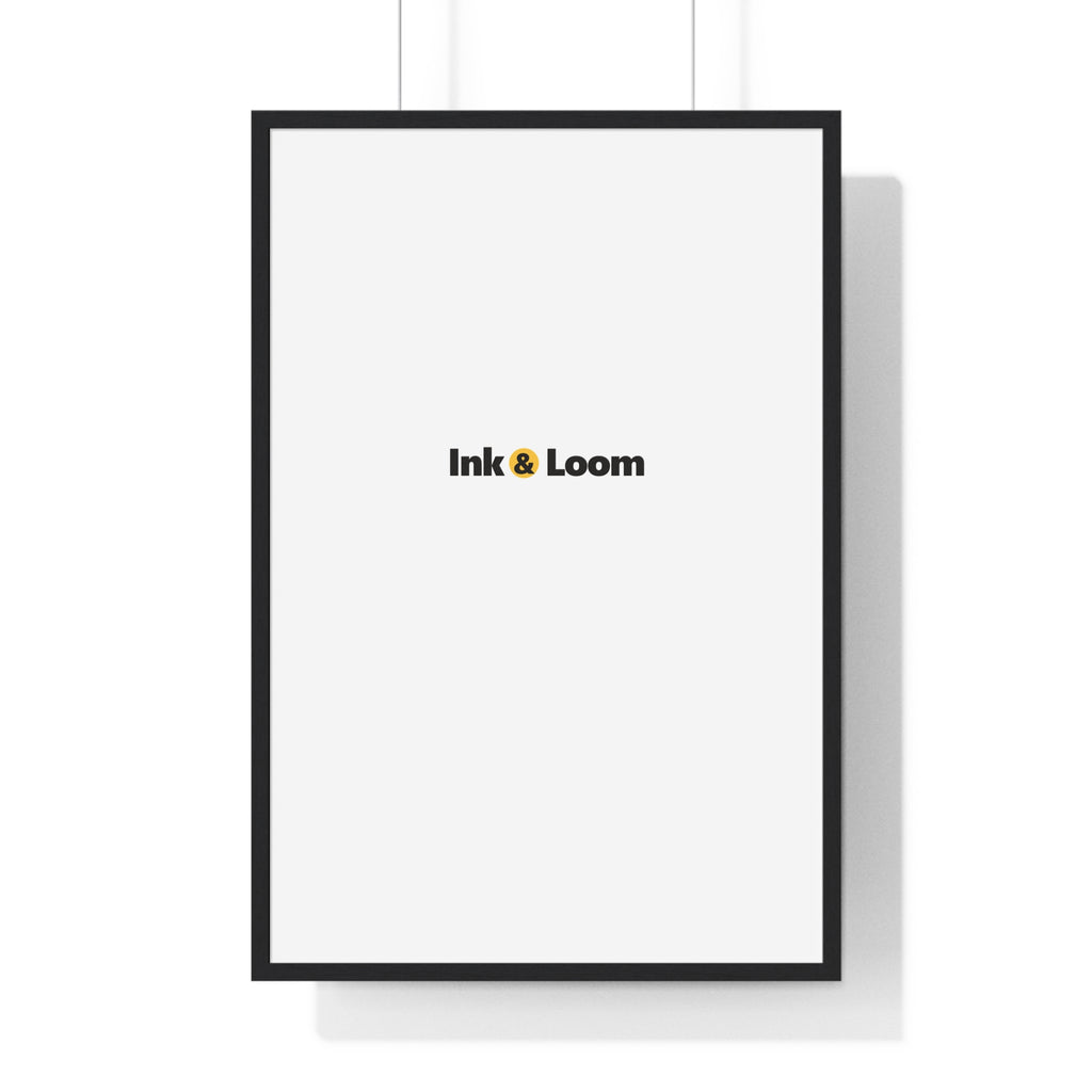 Gallery Framed Poster, personalized framed photo print with a custom photo and name, Black, front view
