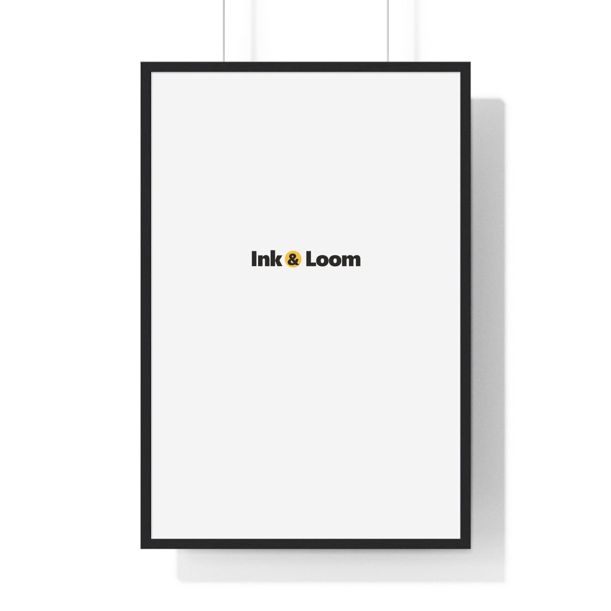 Gallery Framed Poster, personalized framed photo print with a custom photo and name, Black, front view