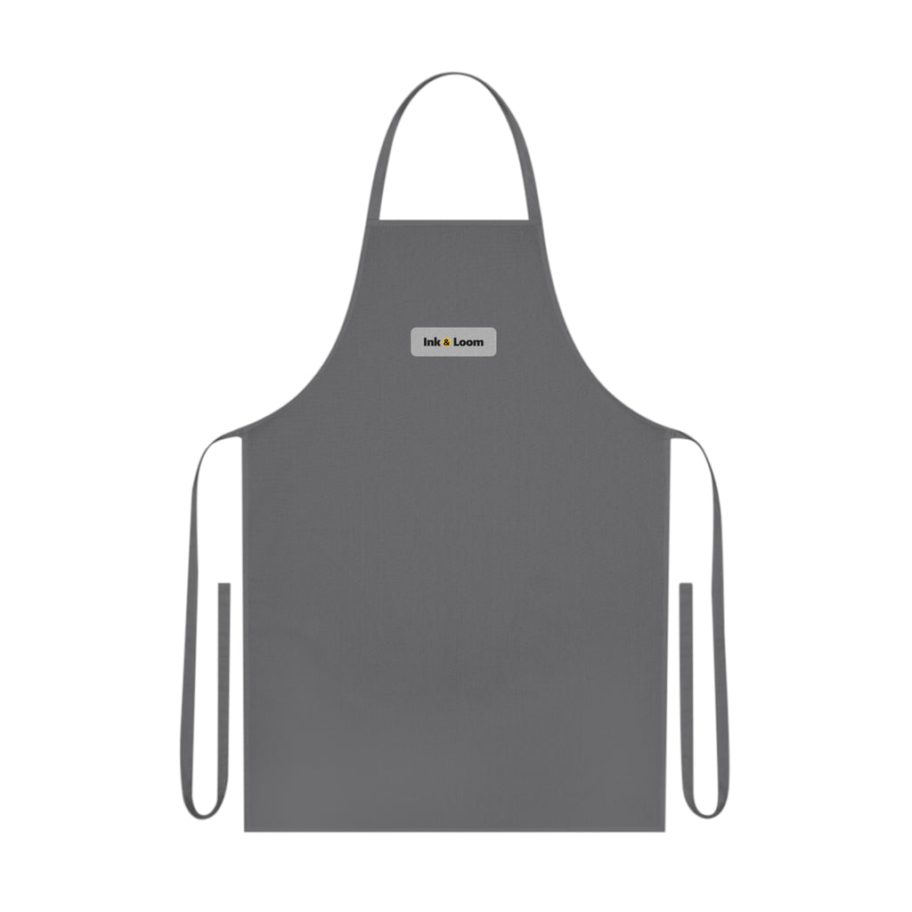 Kitchen Hero Apron, personalized apron with a custom photo and name, Grey, front view