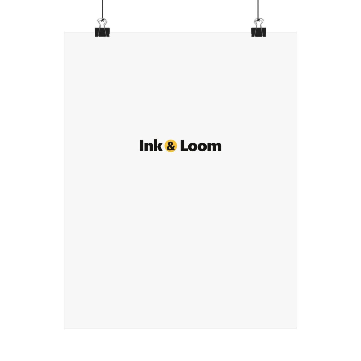 Gallery Matte Poster, personalized photo poster with a custom photo and name, front view
