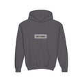 Little Legend Youth Hoodie, Dark Colors, personalized kids hoodie with a custom photo and name, Dark Heather, front view