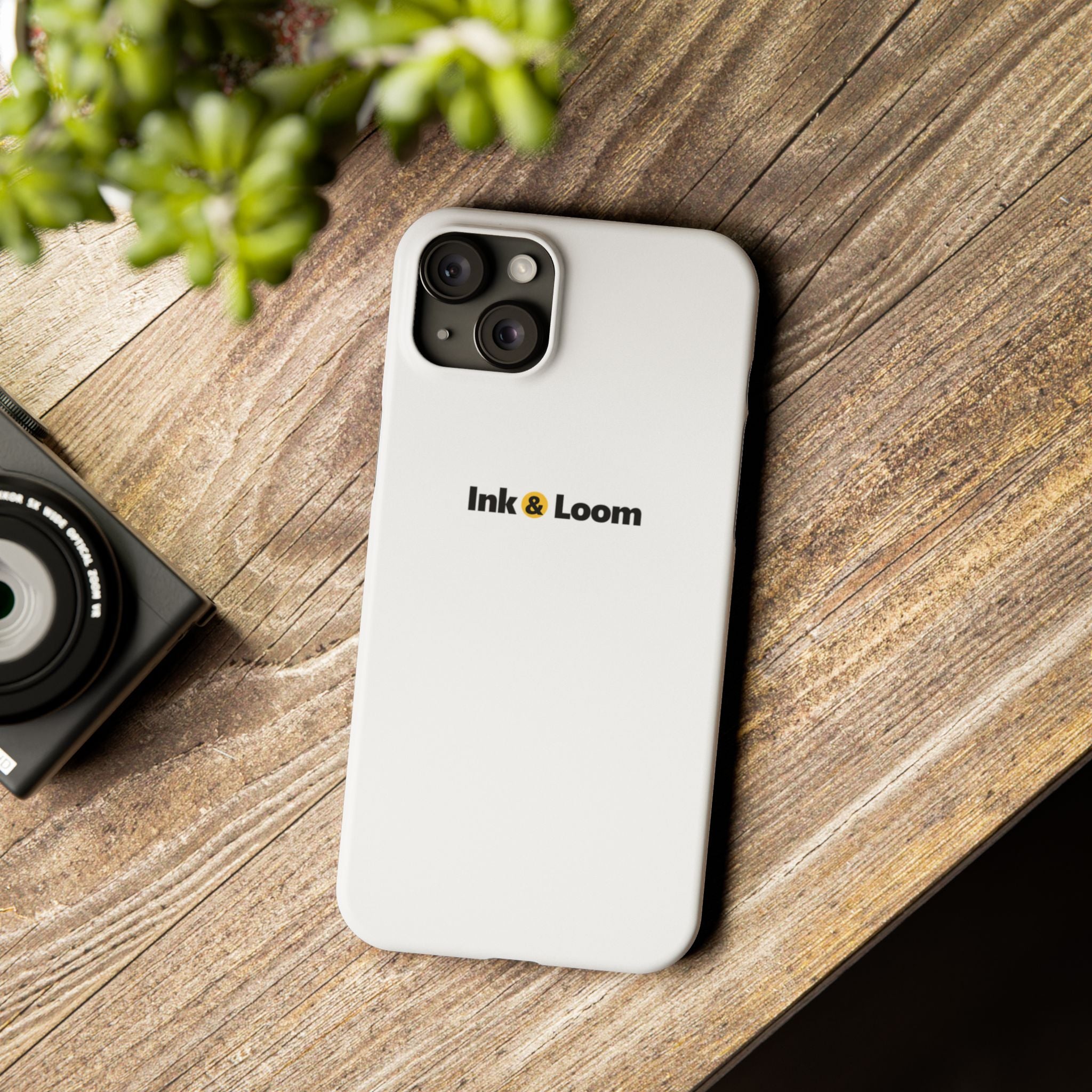 Slim Photo Phone Case, personalized slim phone case with a custom photo and name, front view