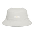 Sunny Days Bucket Hat, personalized bucket hat with a custom photo and name, Ecru, front view