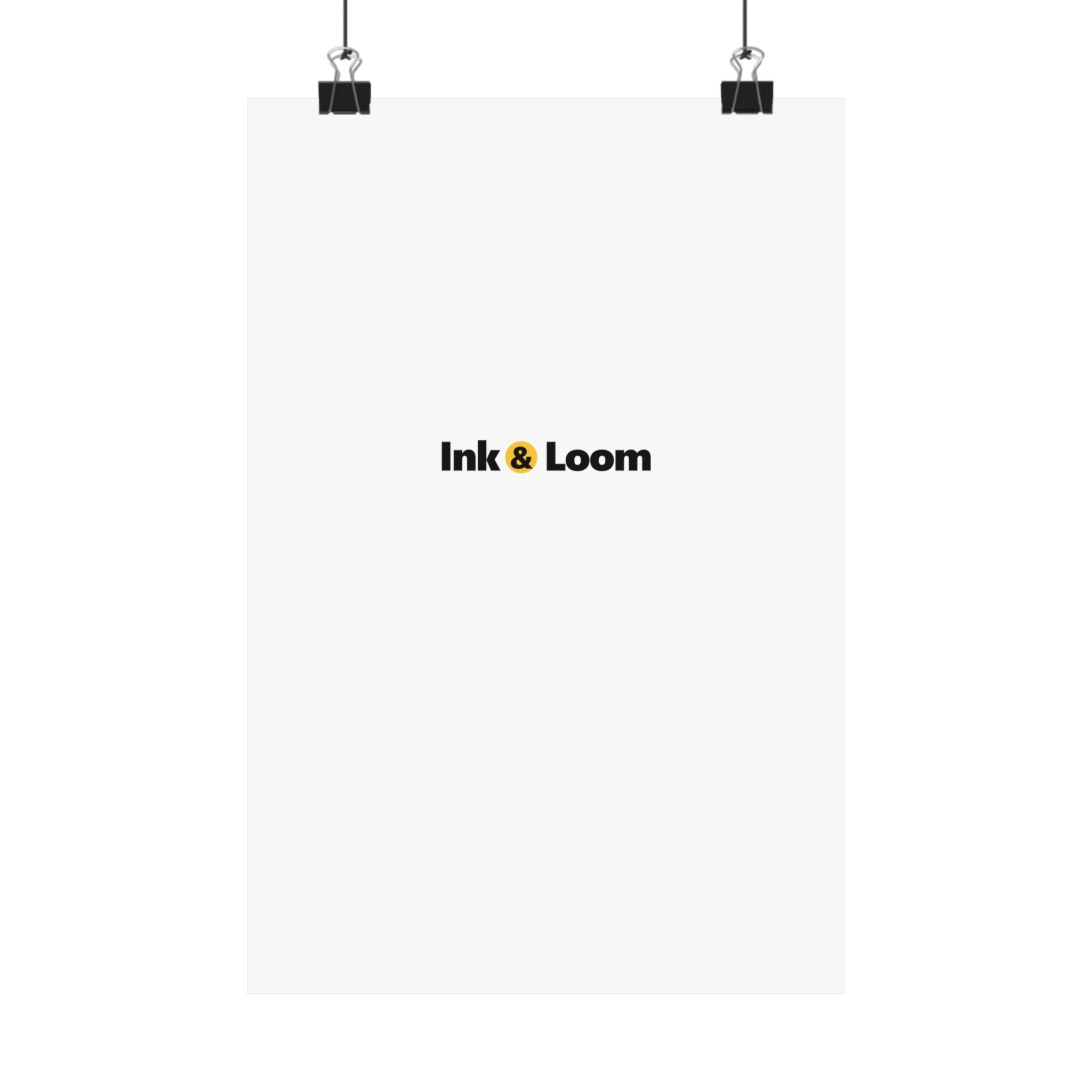 Gallery Matte Poster, personalized photo poster with a custom photo and name, front view