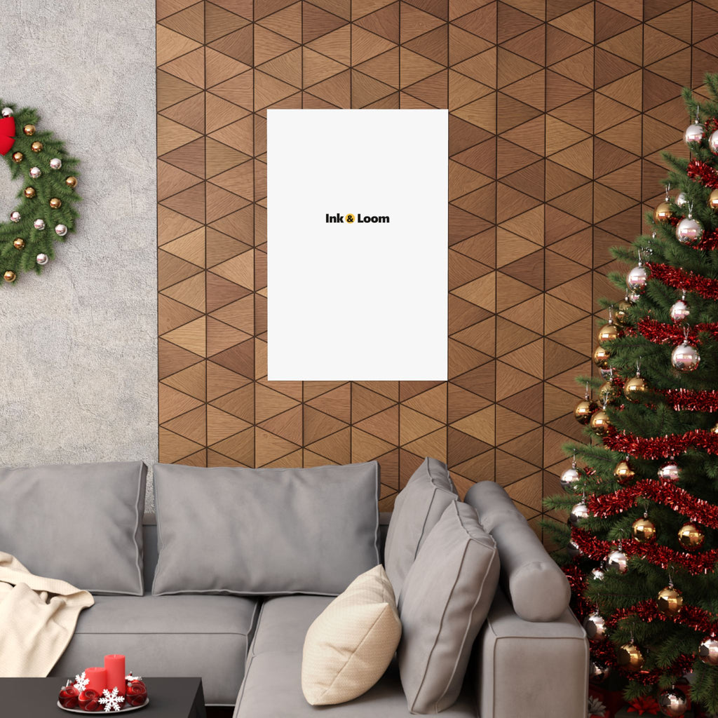 Gallery Matte Poster, personalized photo poster with a custom photo and name, front view