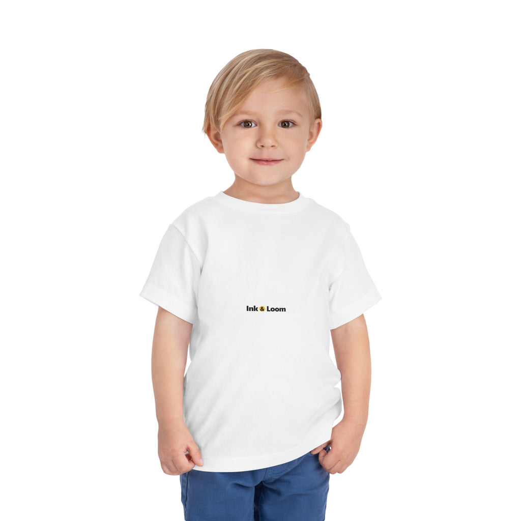 Tiny Star Toddler Tee, personalized toddler t-shirt with a custom photo and name, Athletic Heather, front view