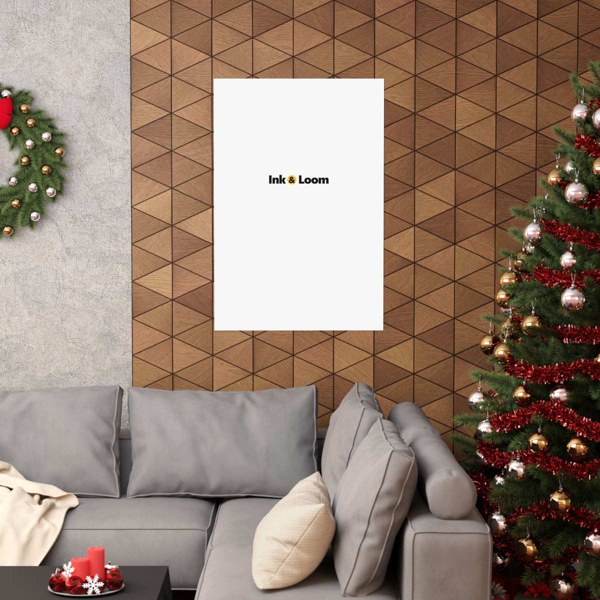Gallery Matte Poster, personalized photo poster with a custom photo and name, front view