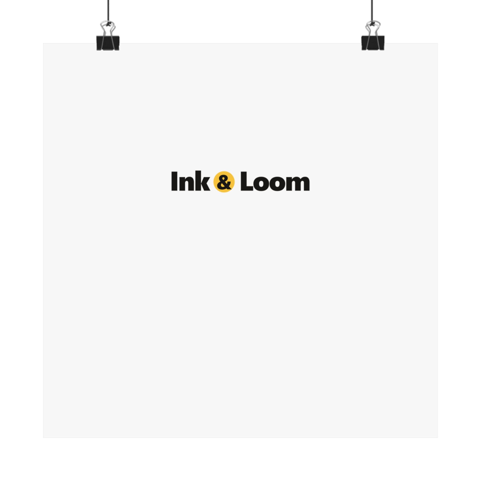 Gallery Matte Poster, personalized photo poster with a custom photo and name, front view